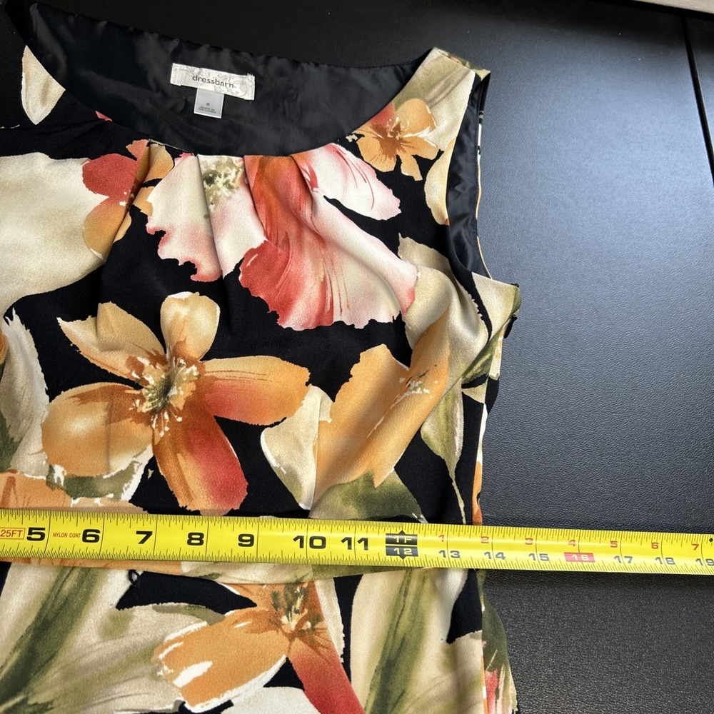 Dressbarn Women's 6 Floral Dress Feminine Pockets Classic Cottagecore Colorful - Picture 11 of 16